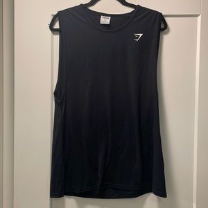 Gymshark Black Muscle Tank - XL